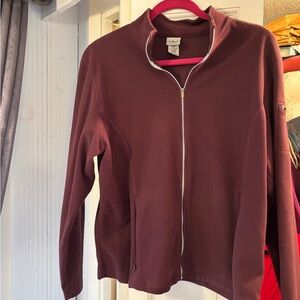 L.L. Bean Women's Maroon Zip-Up Jacket
